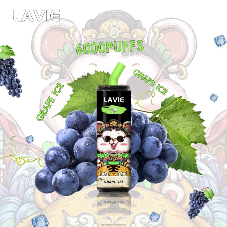 Liquido De Vape Al Por Mayor En República Dominicana TFX66269 LAVIE Coke BAR 6000 bocanadas hielo de uva