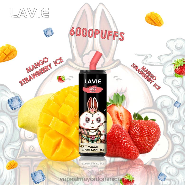 Mayorista Vapeo TFX66273 LAVIE Coke BAR 6000 bocanadas hielo de fresa y mango