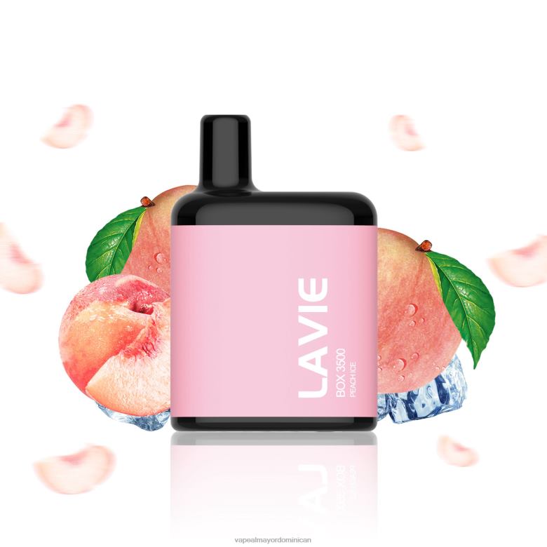 Liquido De Vape Al Por Mayor En República Dominicana TFX66209 LAVIE BOX 3500 bocanadas hielo de durazno