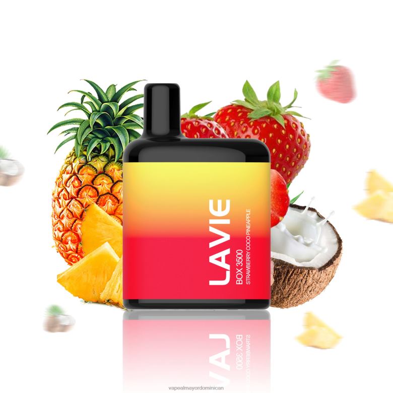 Tienda De Vapeo Al Por Mayor TFX66207 LAVIE BOX 3500 bocanadas fresa coco piña