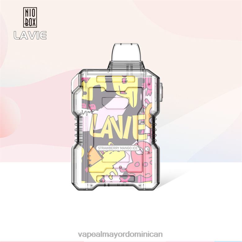 Mayorista Vape TFX66190 LAVIE NIO BOX 9000 bocanadas hielo de fresa y mango
