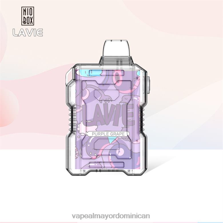 Tienda De Vapeo Al Por Mayor República Dominicana TFX66192 LAVIE NIO BOX 9000 bocanadas uva morada