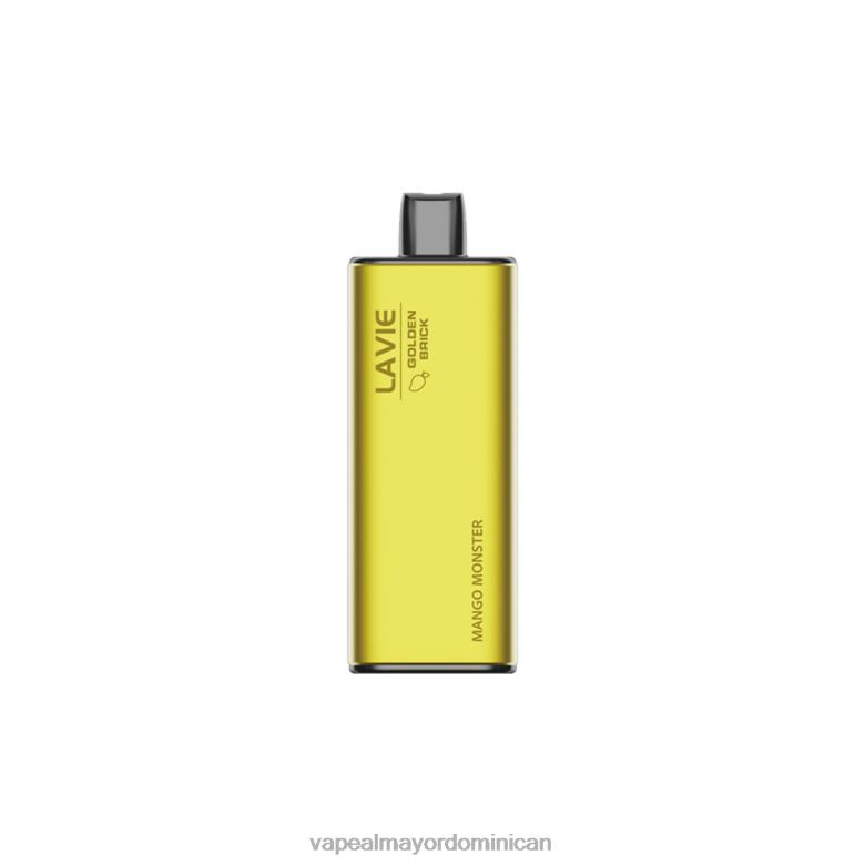 Vape Al Mayor Dominican TFX6661 LAVIE GOLDEN BRICK 10000 bocanadas monstruo del mango