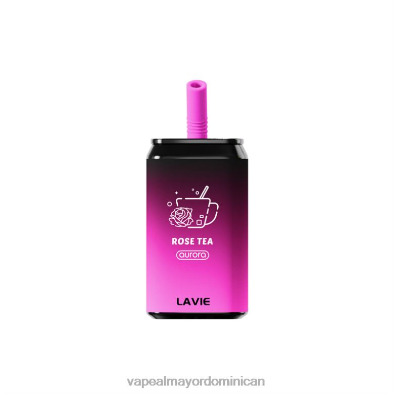 Productos De Vapeo Al Por Mayor TFX66148 LAVIE Aurora 11000 bocanadas té de rosas