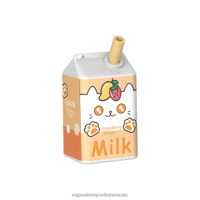 Tienda De Vapeo Al Por Mayor República Dominicana TFX66182 LAVIE MILK 7000 bocanadas mango fresa