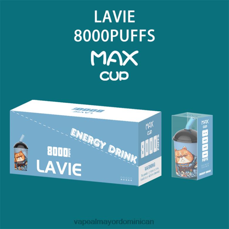 Liquido De Vape Al Por Mayor En República Dominicana TFX66259 LAVIE Max Cup 8000 bocanadas bebida energética