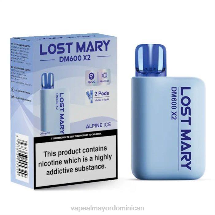 X82D464 - vape desechable hielo alpino LOST MARY DM600 X2