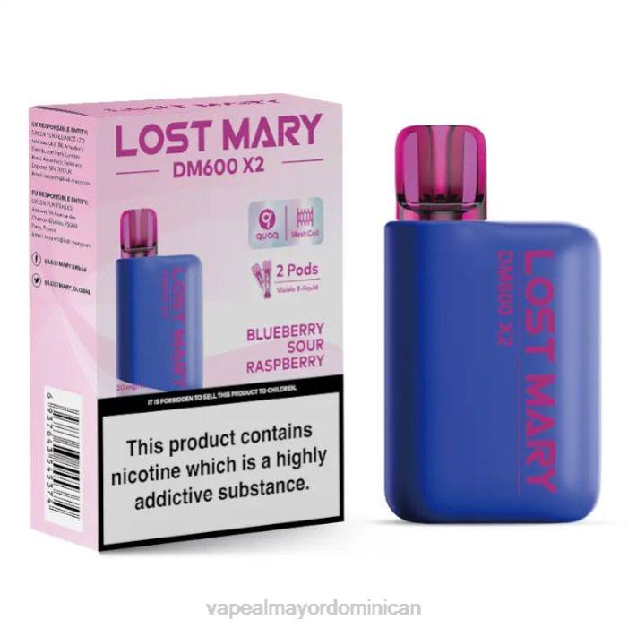 X82D469 - mayorista vape arándano frambuesa agria LOST MARY DM600 X2
