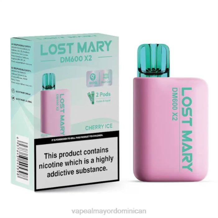 X82D470 - tienda de vapeo al por mayor República Dominicana hielo de cereza LOST MARY DM600 X2