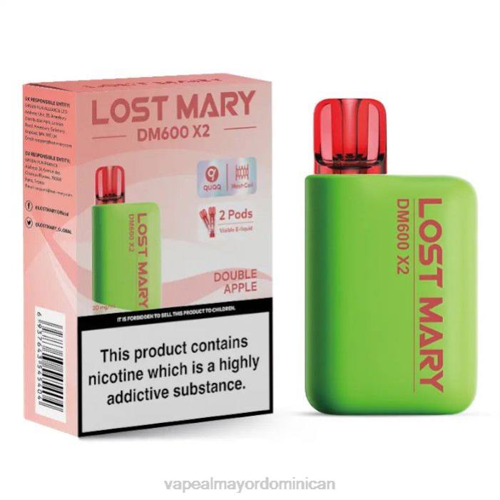X82D471 - vape al mayor Dominican manzana doble LOST MARY DM600 X2