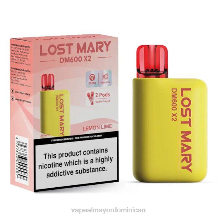 X82D474 - vape desechable Lima Limon LOST MARY DM600 X2
