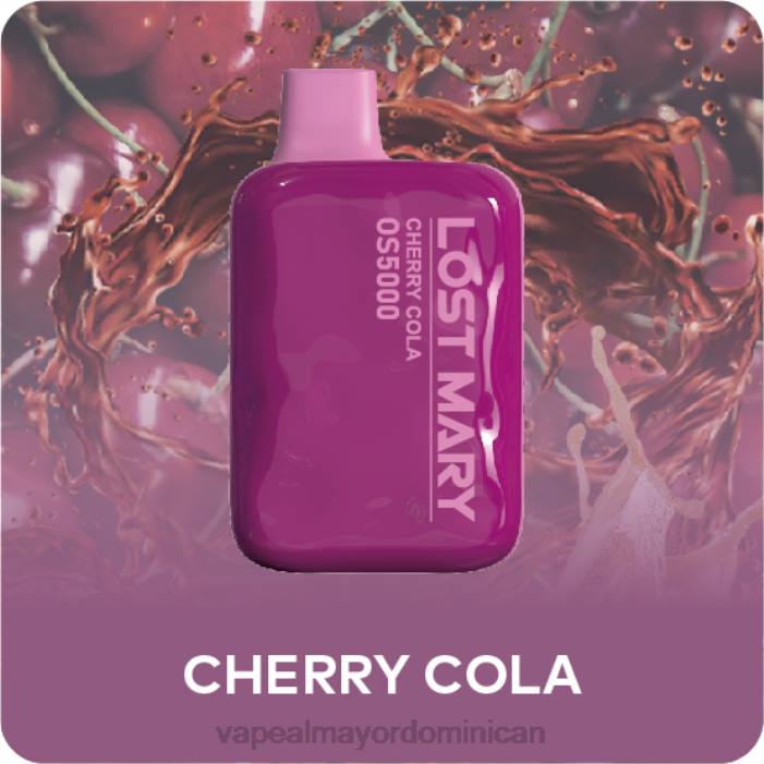 X82D488 - liquido de vape al por mayor en República Dominicana cola de cereza LOST MARY OS5000