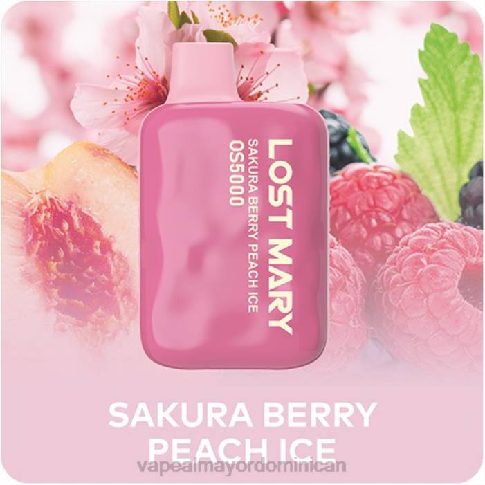 X82D497 - productos de vapeo al por mayor baya de sakura melocotón hielo LOST MARY OS5000