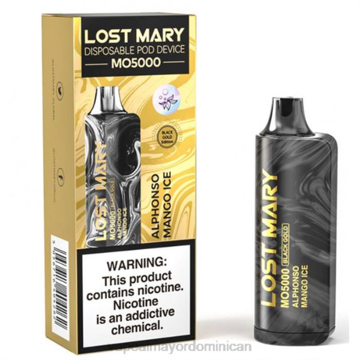 X82D342 - tienda de vapeo al por mayor hielo de mango alphonso LOST MARY MO5000 oro negro 10ml
