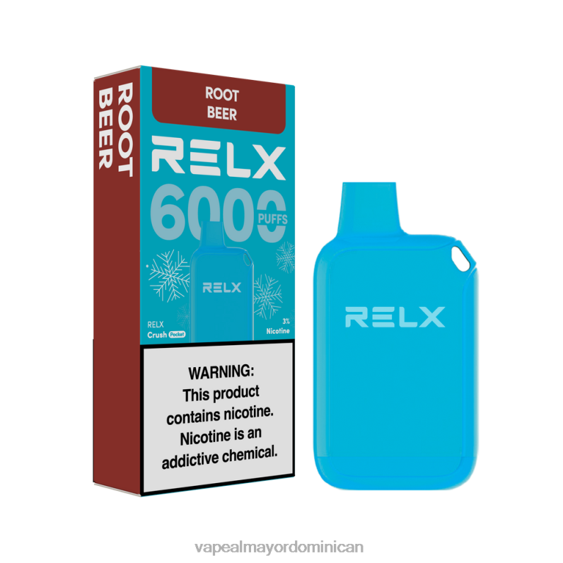 Mayorista Vape 2V04420 RELX Crush Pocket 6000 helado cerveza de raíz