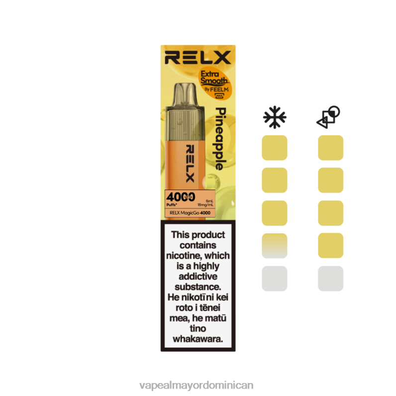 Vape Al Mayor Dominican 2V0441 RELX MagicGo 4000 vaporizadores desechables piña