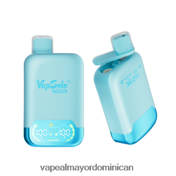 Vape Al Mayor Dominican 682PB0121 Vapsolo TWINS vaporizador desechable hielo de arándanos y cereza gaseosa