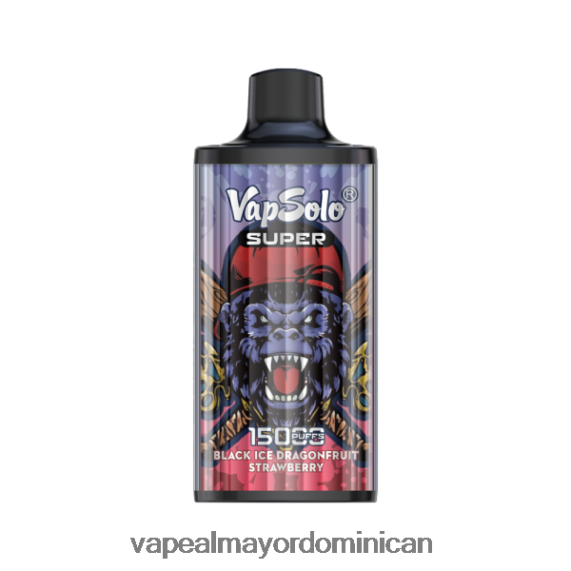 Tienda De Vapeo Al Por Mayor 682PB0107 Vapsolo SUPER vaporizador desechable fresa de drango de hielo negro