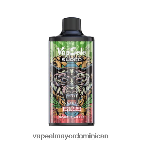Vape Al Mayor Dominican 682PB0111 Vapsolo SUPER vaporizador desechable manzana doble