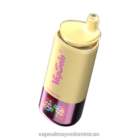 Vape Desechable 604H24 VapSolo Triple 30000 bocanadas fresa plátano y frambuesa sandía y lima limón