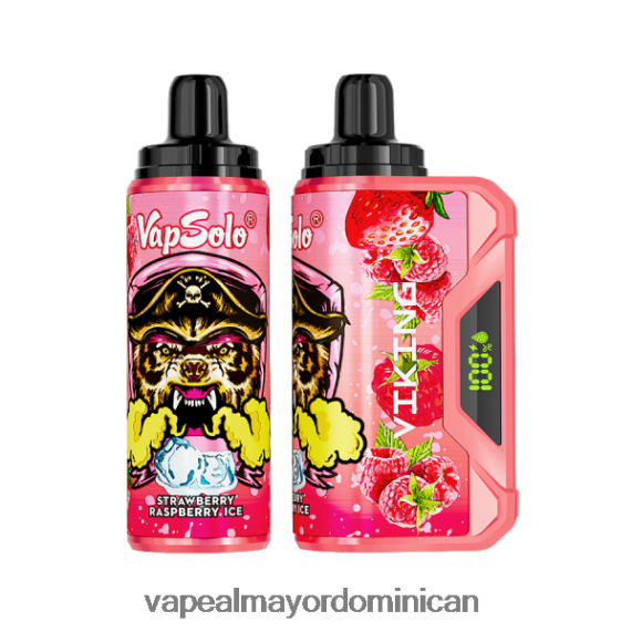 Liquido De Vape Al Por Mayor En República Dominicana 682PB0139 Vapsolo VIKING vaporizador desechable hielo de fresa y frambuesa
