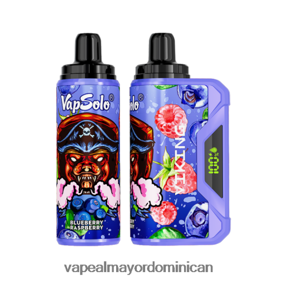 Tienda De Vapeo Al Por Mayor República Dominicana 682PB0132 Vapsolo VIKING vaporizador desechable frambuesa arándano