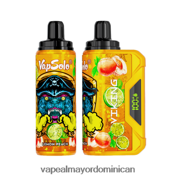 Vapeo Al Por Mayor 682PB0135 Vapsolo VIKING vaporizador desechable durazno limon