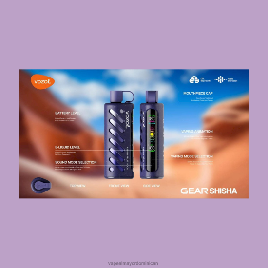 Vape Al Mayor Dominican 860401 VOZOL engranaje shisha 25000 multi