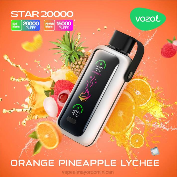 VOZOL STAR 20000 lichi de piña naranja FH6X15 Vapeo Al Por Mayor