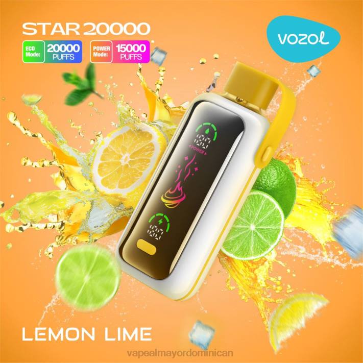 VOZOL STAR 20000 lima limon FH6X11 Vape Al Mayor Dominican