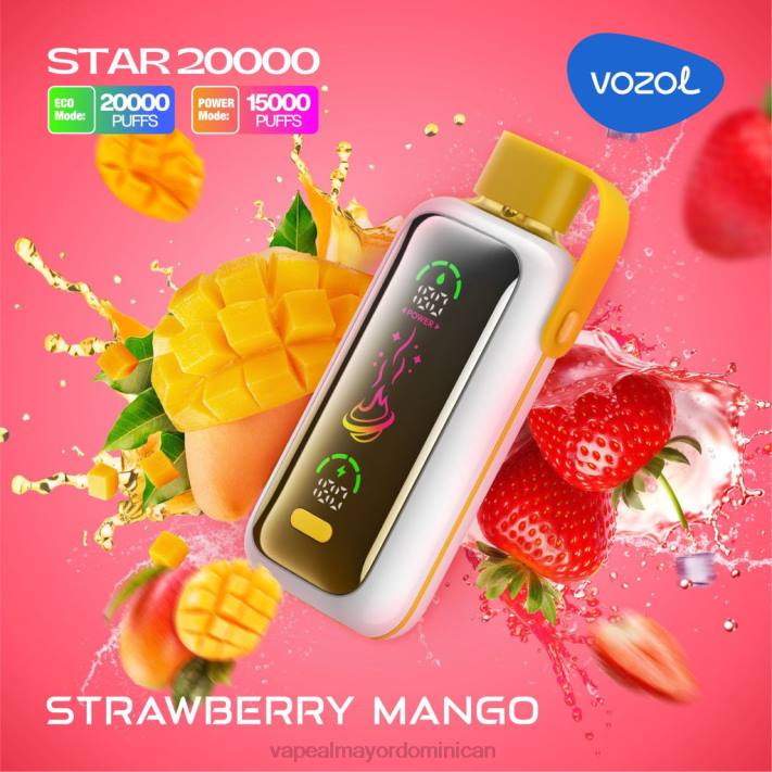 VOZOL STAR 20000 mango fresa FH6X1 Vape Al Mayor Dominican