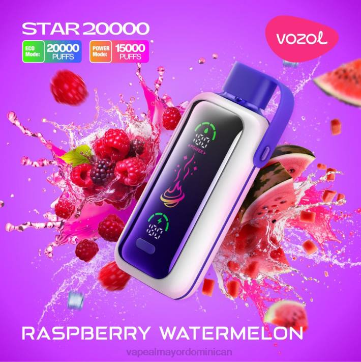 VOZOL STAR 20000 sandía frambuesa FH6X19 Liquido De Vape Al Por Mayor En República Dominicana