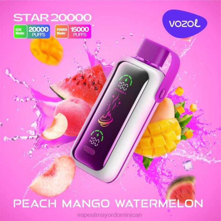 VOZOL STAR 20000 sandia mango durazno FH6X16 Distribuidor Vapeo Al Por Mayor