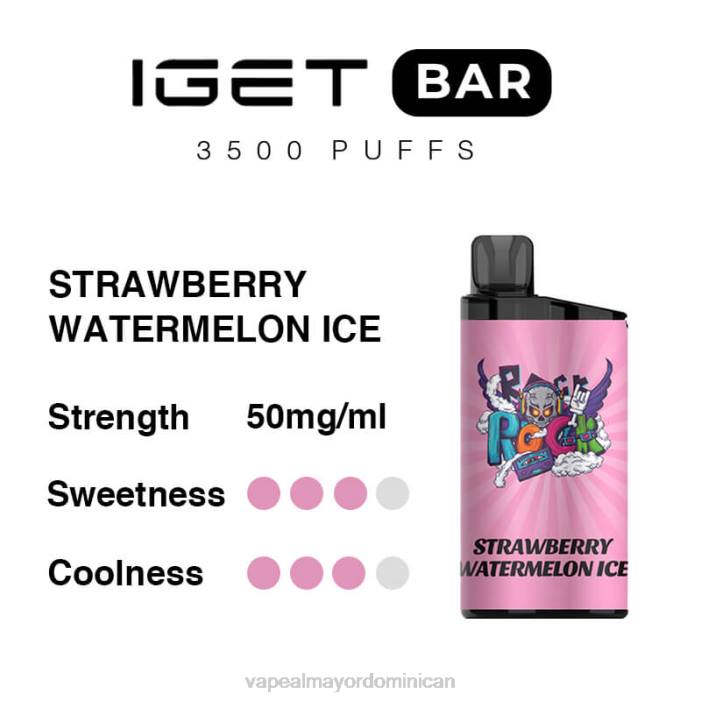X82D89 - mayorista vape hielo de sandia fresa IGET BAR 3500 5% nicotina