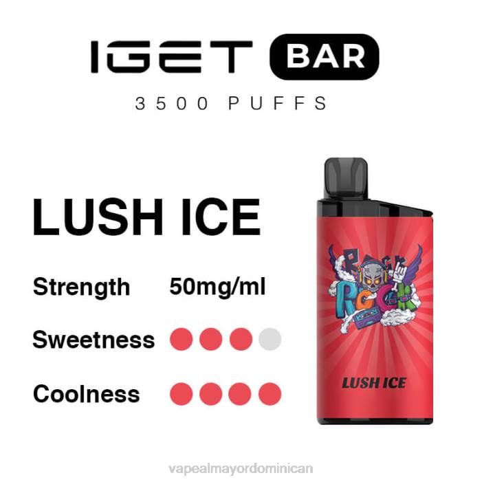 X82D93 - mayorista vapeo hielo exuberante IGET BAR 3500 5% nicotina